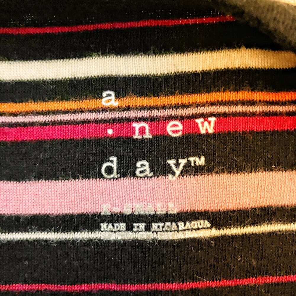 A NEW DAY Striped Long Sleeve Top XS - Picture 3 of 3